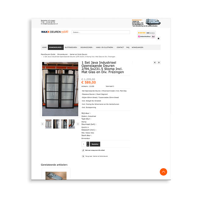 Ontwerp en bouw webshop