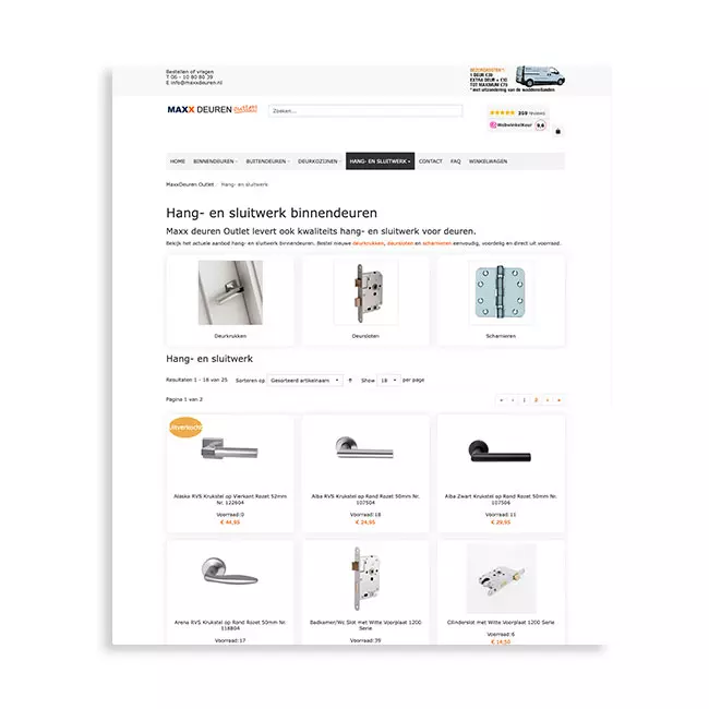 Ontwerp en bouw webshop