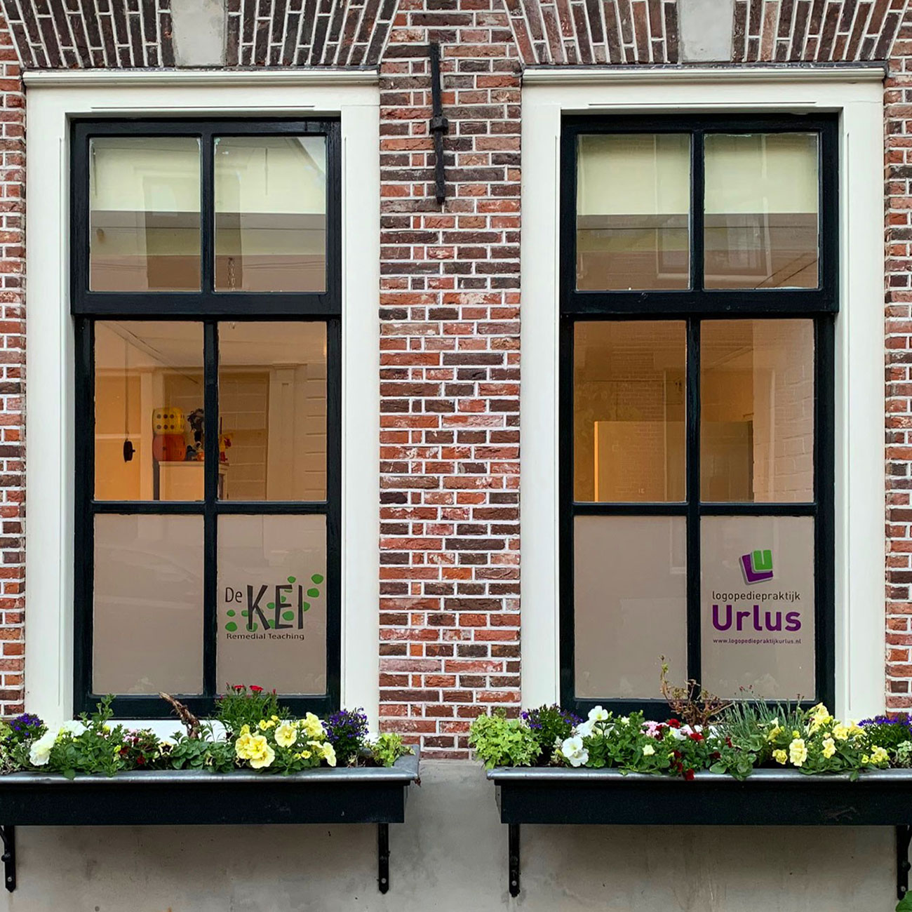 raambelettering ontwerp en montage 